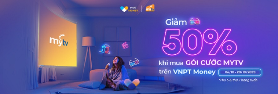 VNPT ưu đãi giảm 50% gói cước ứng dụng truyền hình MyTV trong tháng 10: Cơ hội xem phim, nghe nhạc, xem thể thao siêu tiết kiệm