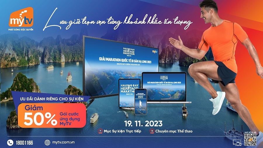 Truyền hình MyTV đồng hành cùng Halong Bay Heritage Marathon 2023: Tận hưởng trọn vẹn từng khoảnh khắc ấn tượng