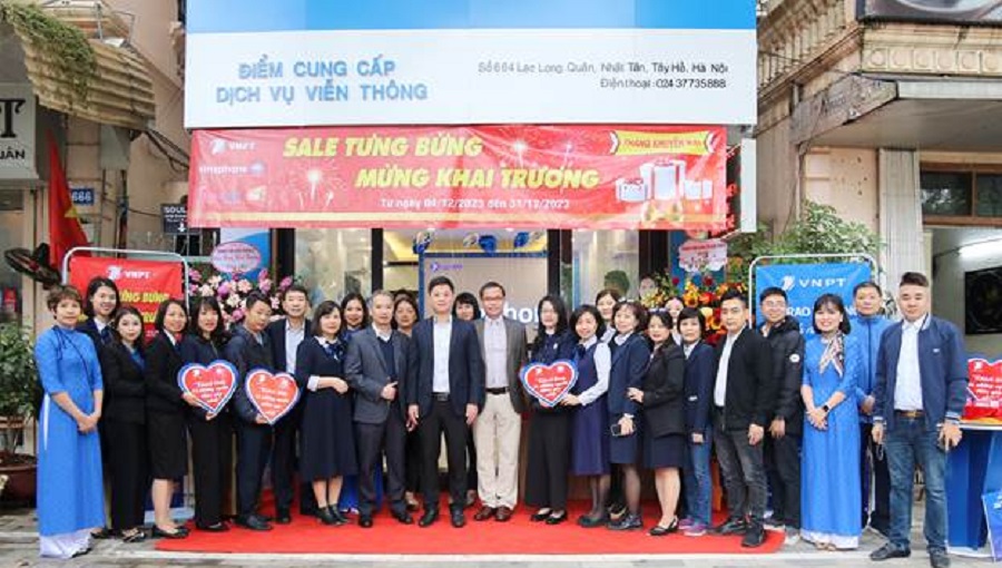 VNPT khai trương cửa hàng giao dịch mới tại Tây Hồ, Hà Nội: Mang đến nhiều tiện ích cho khách hàng