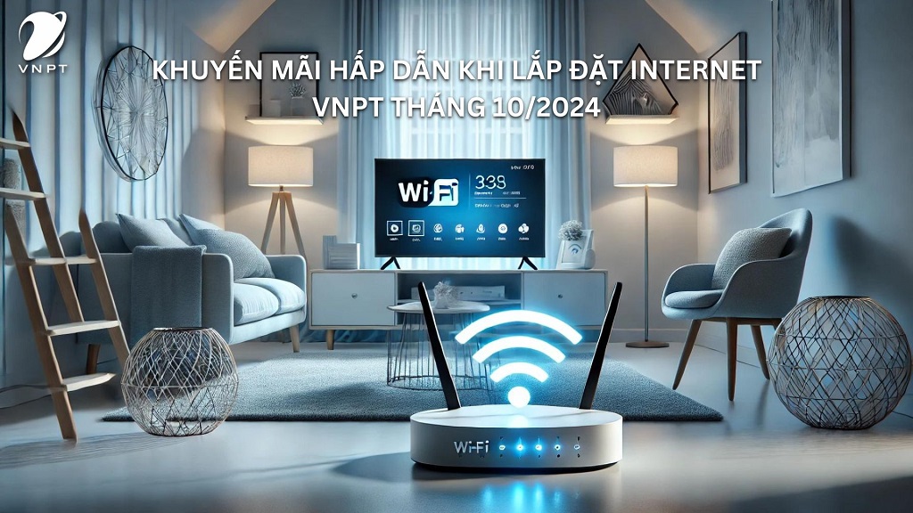 Khuyến mãi hấp dẫn khi lắp đặt Internet VNPT tháng 10/2024: Miễn phí hòa mạng, tặng Modem Wi-Fi và nhiều ưu đãi đặc biệt